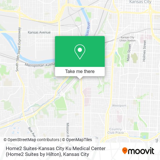 Mapa de Home2 Suites-Kansas City Ku Medical Center (Home2 Suites by Hilton)