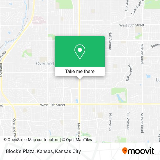 Block's Plaza, Kansas map