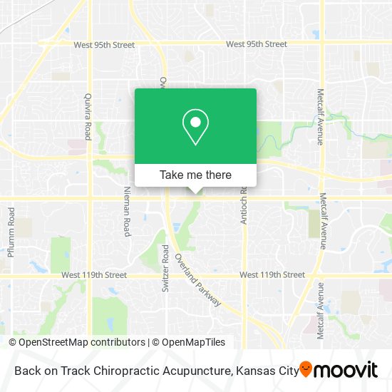 Back on Track Chiropractic Acupuncture map