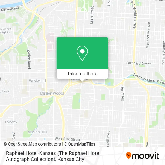 Raphael Hotel-Kansas (The Raphael Hotel, Autograph Collection) map