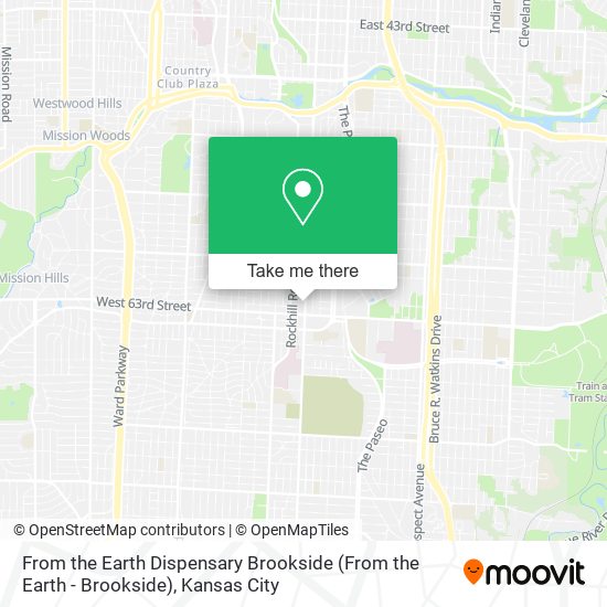From the Earth Dispensary Brookside map