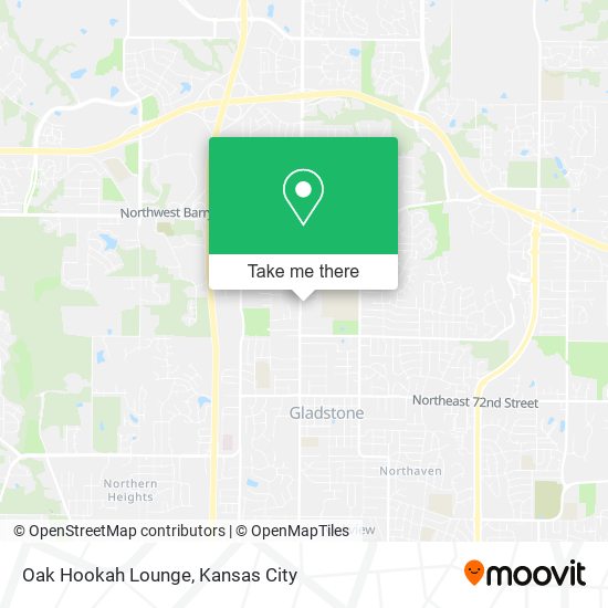 Mapa de Oak Hookah Lounge