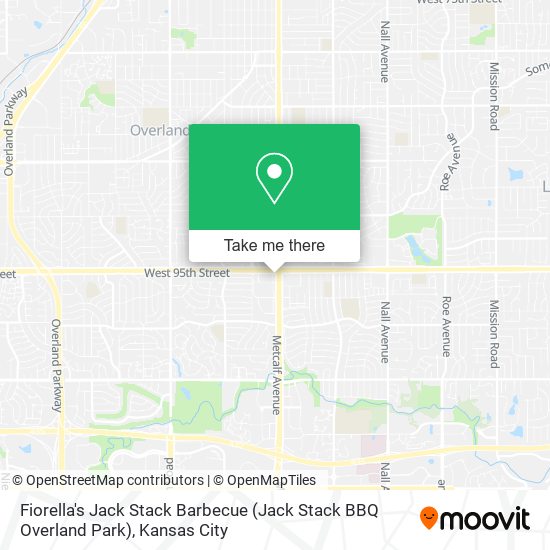 Fiorella's Jack Stack Barbecue (Jack Stack BBQ Overland Park) map