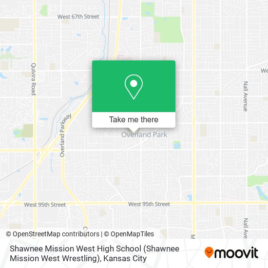 Shawnee Mission West High School (Shawnee Mission West Wrestling) map