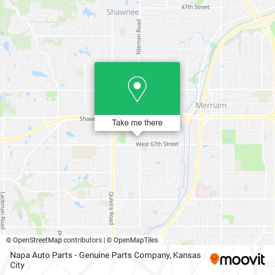 Mapa de Napa Auto Parts - Genuine Parts Company