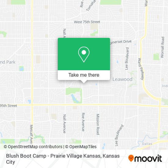 Blush Boot Camp - Prairie Village Kansas map