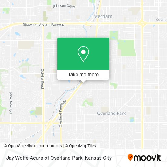 Jay Wolfe Acura of Overland Park map