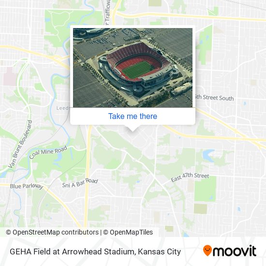 Mapa de GEHA Field at Arrowhead Stadium