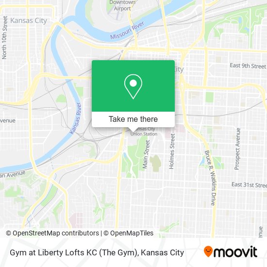 Gym at Liberty Lofts KC (The Gym) map