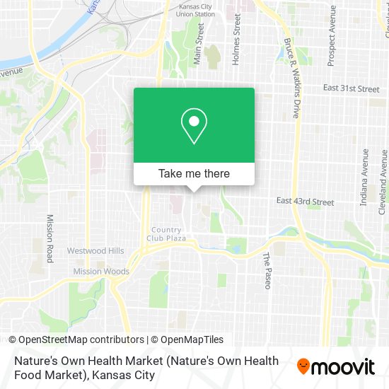 Mapa de Nature's Own Health Market