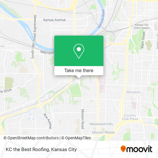 KC the Best Roofing map