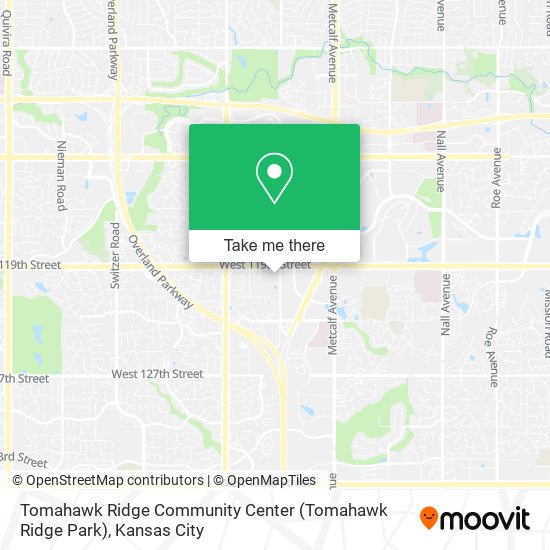 Tomahawk Ridge Community Center (Tomahawk Ridge Park) map