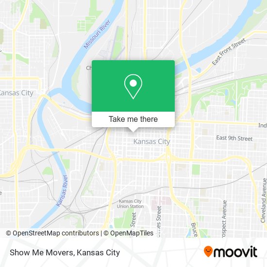 Mapa de Show Me Movers
