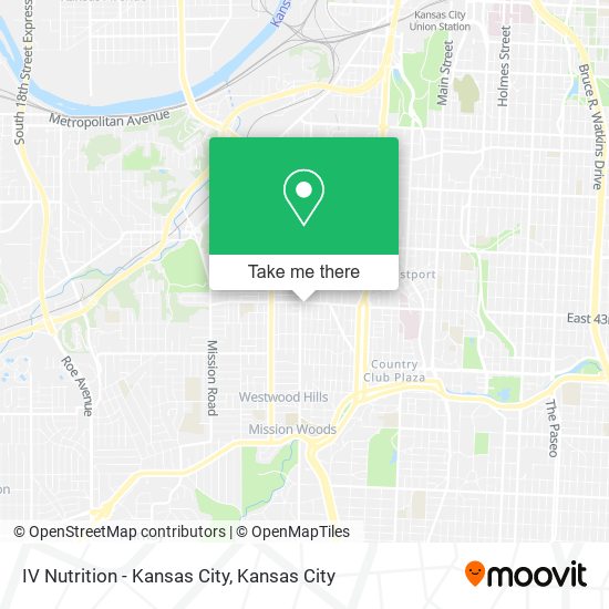 Mapa de IV Nutrition - Kansas City