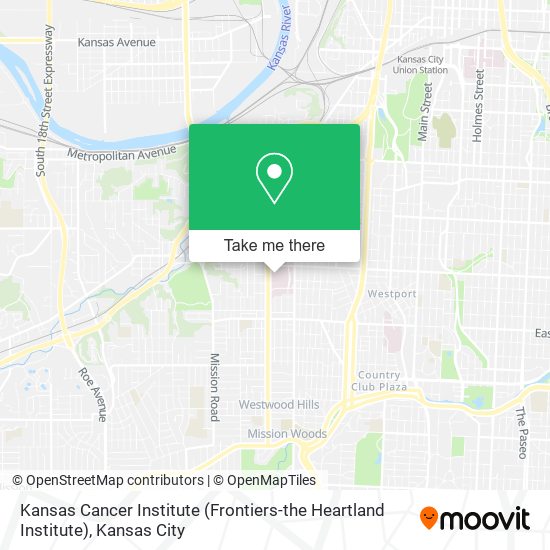 Mapa de Kansas Cancer Institute (Frontiers-the Heartland Institute)