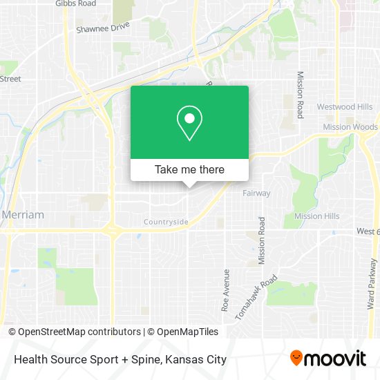 Mapa de Health Source Sport + Spine