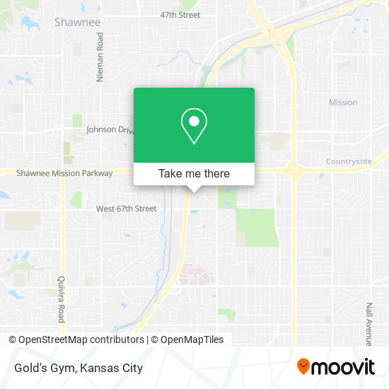 Gold's Gym map