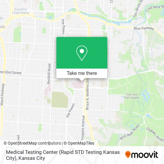 Mapa de Medical Testing Center (Rapid STD Testing Kansas City)