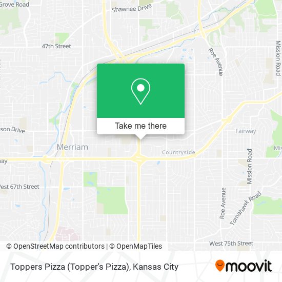 Mapa de Toppers Pizza (Topper's Pizza)