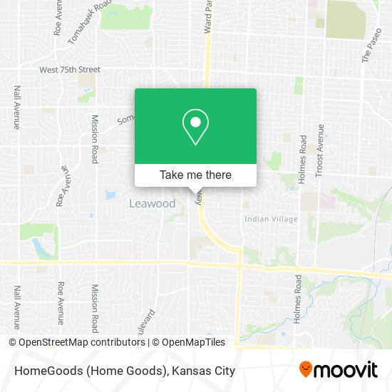 HomeGoods (Home Goods) map