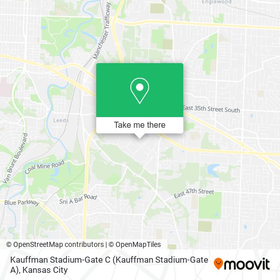 Mapa de Kauffman Stadium-Gate C