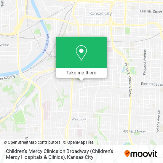 Children's Mercy Clinics on Broadway (Children's Mercy Hospitals & Clinics) map