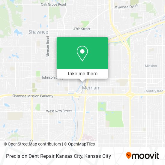 Precision Dent Repair Kansas City map