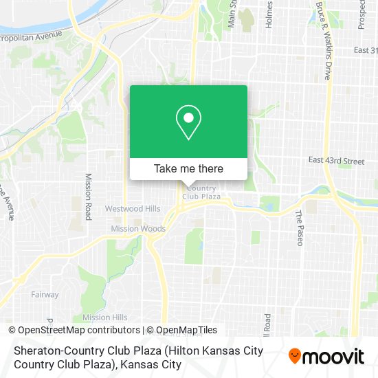 Mapa de Sheraton-Country Club Plaza (Hilton Kansas City Country Club Plaza)