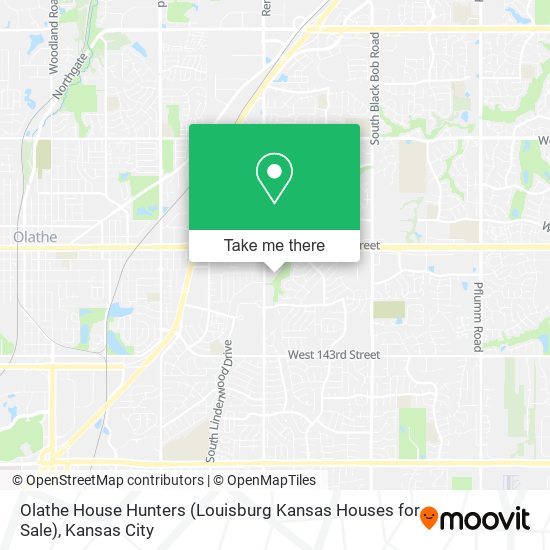 Olathe House Hunters (Louisburg Kansas Houses for Sale) map