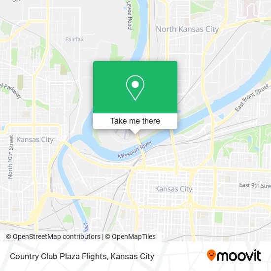 Country Club Plaza Flights map