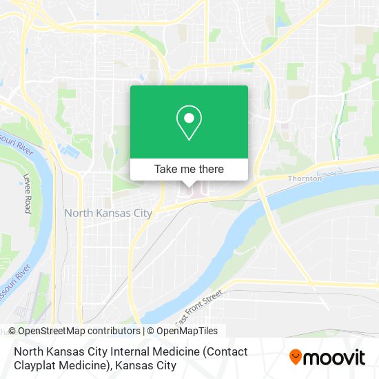 North Kansas City Internal Medicine (Contact Clayplat Medicine) map