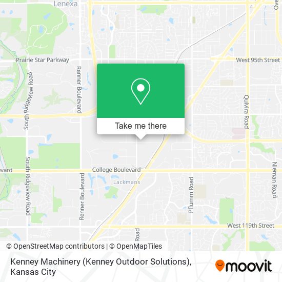 Mapa de Kenney Machinery (Kenney Outdoor Solutions)