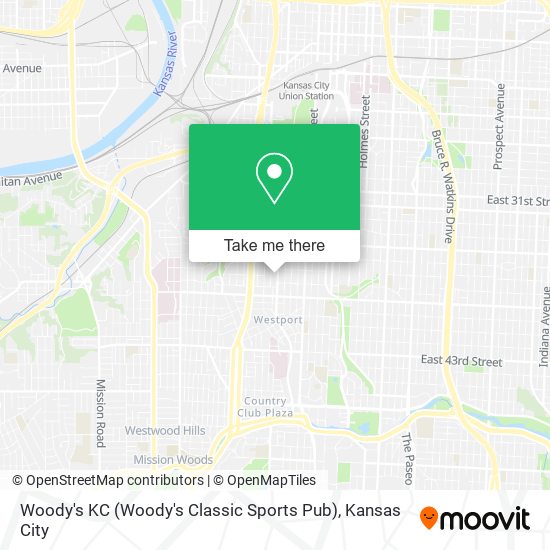 Woody's KC (Woody's Classic Sports Pub) map