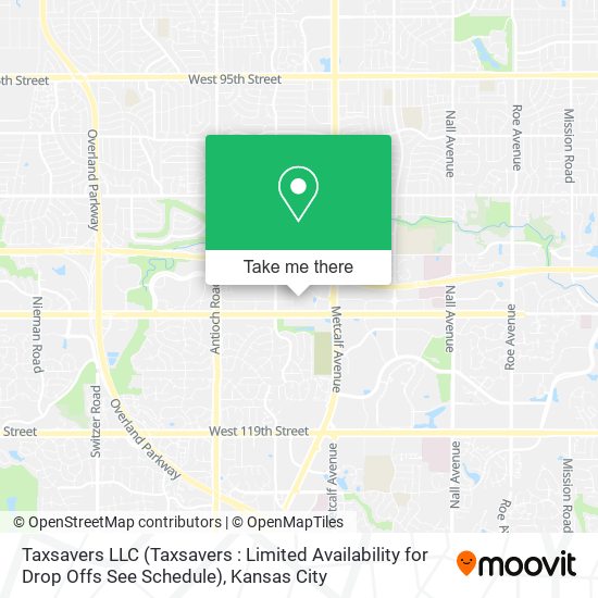 Mapa de Taxsavers LLC (Taxsavers : Limited Availability for Drop Offs See Schedule)