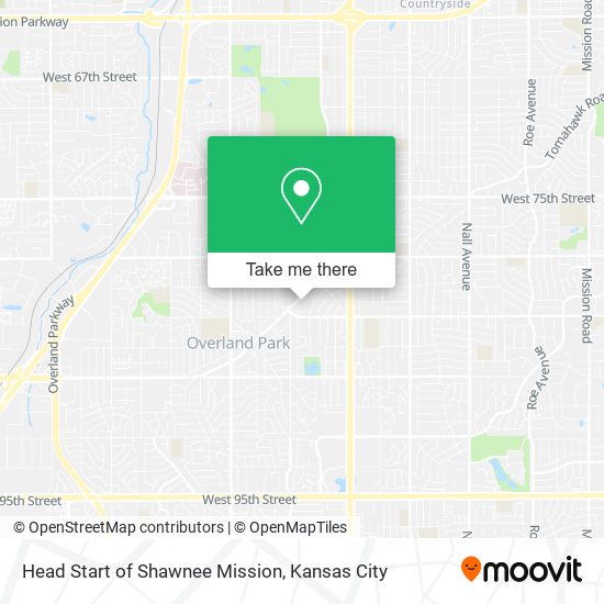 Head Start of Shawnee Mission map