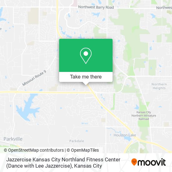 Mapa de Jazzercise Kansas City Northland Fitness Center (Dance with Lee Jazzercise)