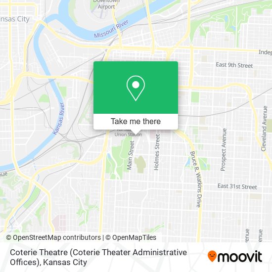 Mapa de Coterie Theatre (Coterie Theater Administrative Offices)