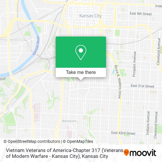 Vietnam Veterans of America-Chapter 317 (Veterans of Modern Warfare - Kansas City) map