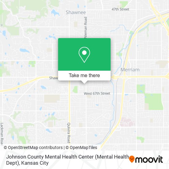 Mapa de Johnson County Mental Health Center (Mental Health Dept)