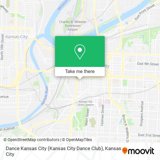 Dance Kansas City map