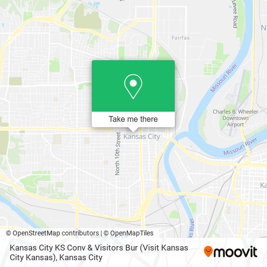 Mapa de Kansas City KS Conv & Visitors Bur (Visit Kansas City Kansas)