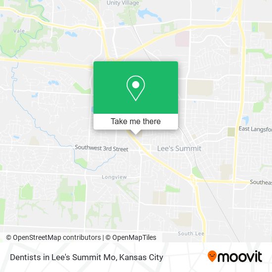 Dentists in Lee's Summit Mo map