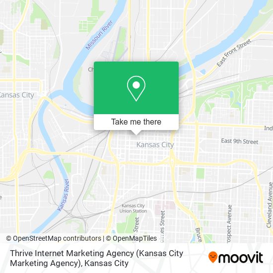 Mapa de Thrive Internet Marketing Agency (Kansas City Marketing Agency)