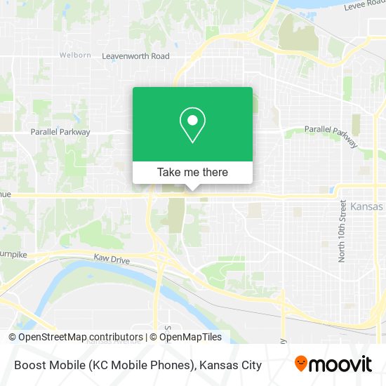 Mapa de Boost Mobile (KC Mobile Phones)