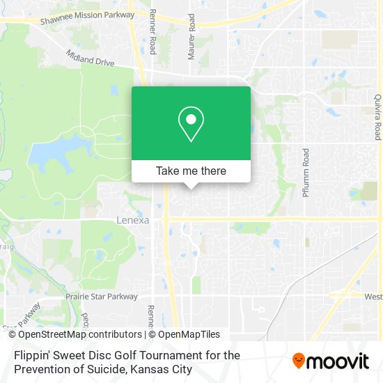 Flippin' Sweet Disc Golf Tournament for the Prevention of Suicide map