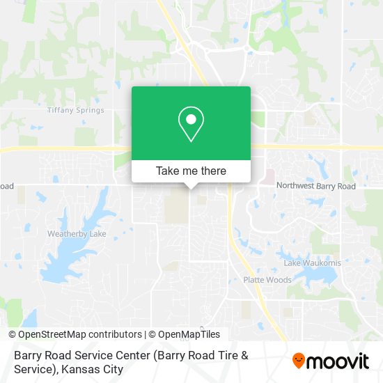 Barry Road Service Center map