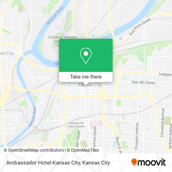 Ambassador Hotel-Kansas City map