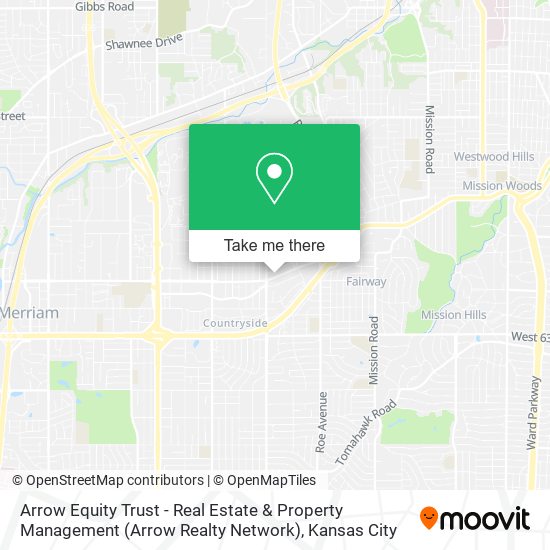 Mapa de Arrow Equity Trust - Real Estate & Property Management (Arrow Realty Network)