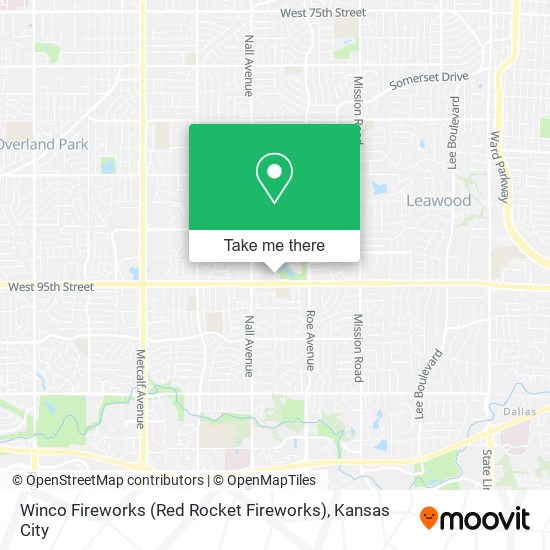 Mapa de Winco Fireworks (Red Rocket Fireworks)