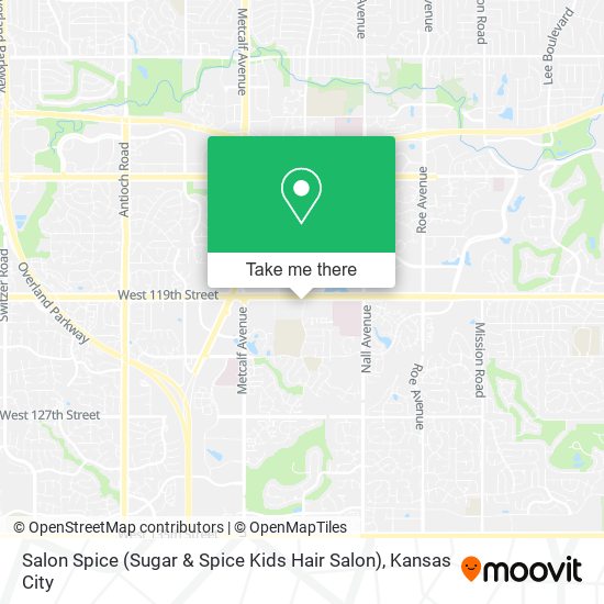 Mapa de Salon Spice (Sugar & Spice Kids Hair Salon)